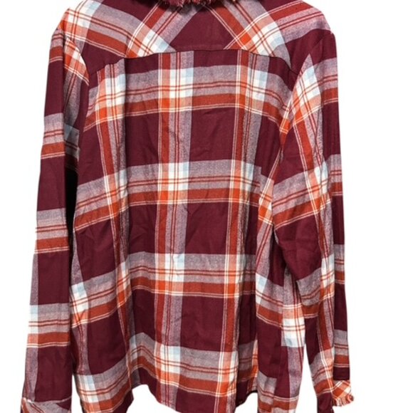Signature Studios Button Down Long Sleeve Flannel Shirt-Size XL-Collared - Picture 3 of 8